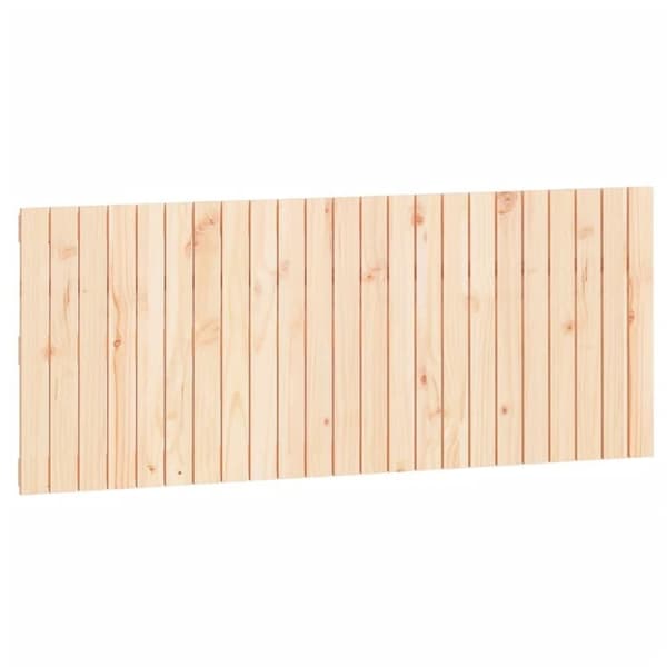 vidaXL sengegavl 147x3x60 cm massivt fyrretræ