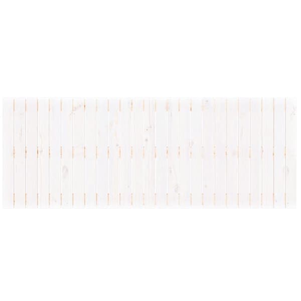 vidaXL sengegavl 159,5x3x60 cm massivt fyrretræ hvid