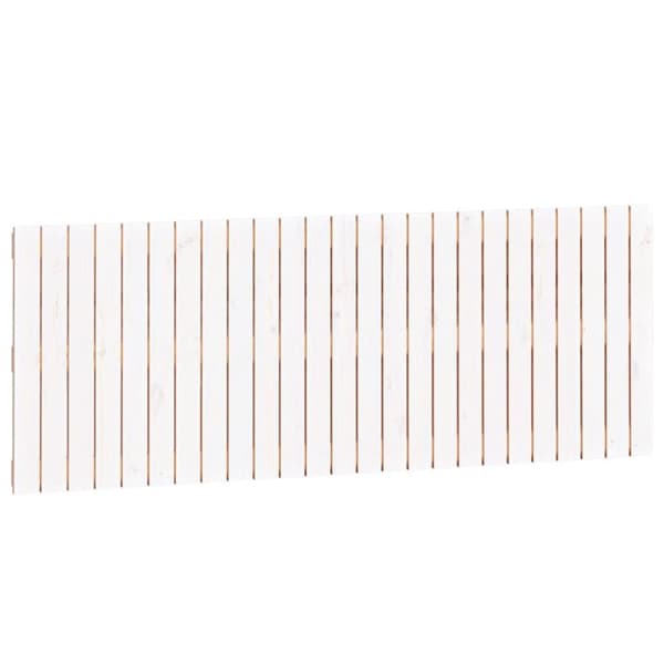 vidaXL sengegavl 159,5x3x60 cm massivt fyrretræ hvid