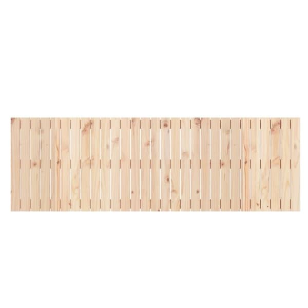 vidaXL Sängynpääty seinälle 185x3x60 cm täysi mänty