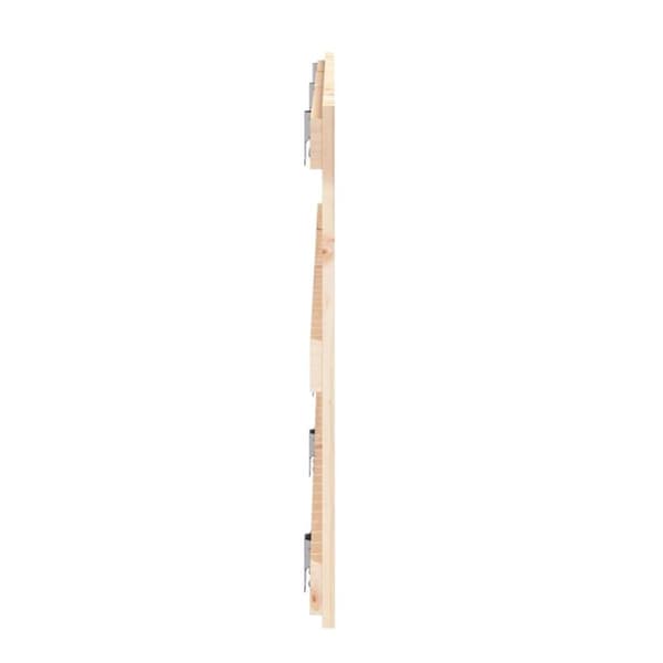 vidaXL Sängynpääty seinälle 185x3x60 cm täysi mänty