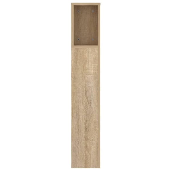 vidaXL sengegavl med opbevaring 140x18,5x104,5 cm sonoma-eg