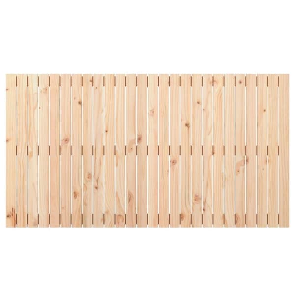 vidaXL Sängynpääty seinälle 166x3x90 cm täysi mänty