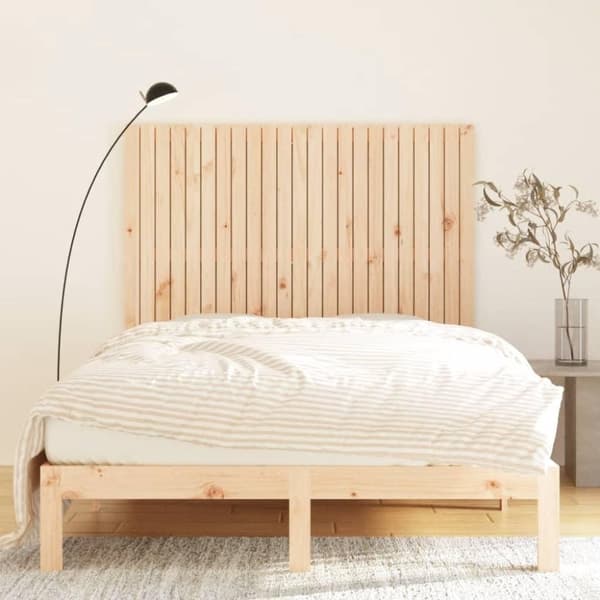 vidaXL sengegavl 146,5x3x110 cm massivt fyrretræ