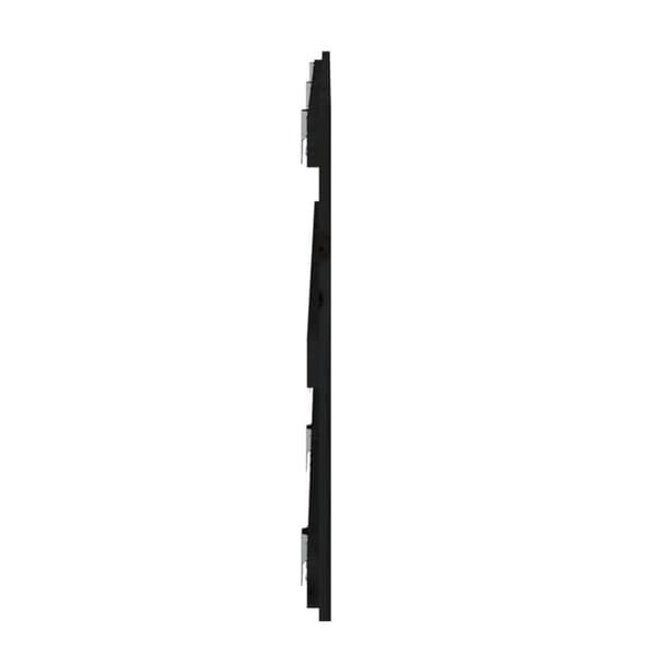 vidaXL sengegavl 185x3x60 cm massivt fyrretræ sort