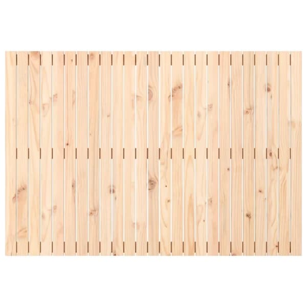 vidaXL Sängynpääty seinälle 159,5x3x110 cm täysi mänty