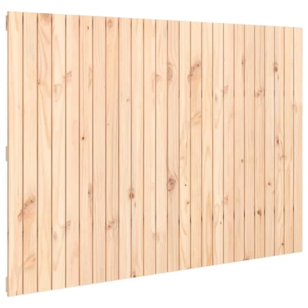 vidaXL sengegavl 159,5x3x110 cm massivt fyrretræ