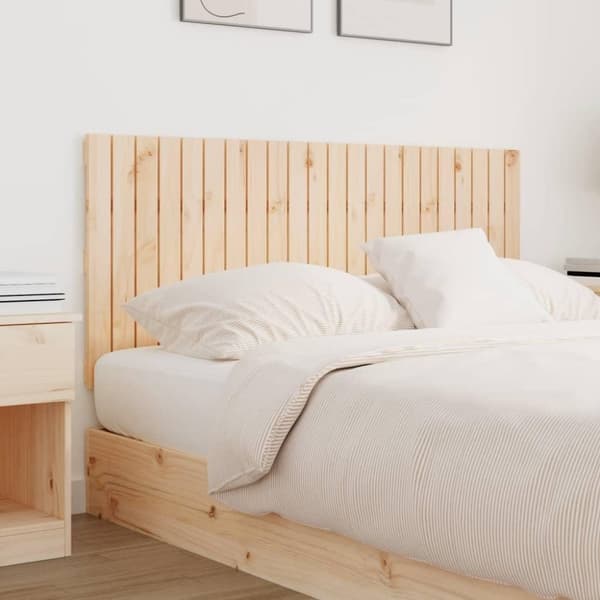 vidaXL sengegavl 140x3x60 cm massivt fyrretræ