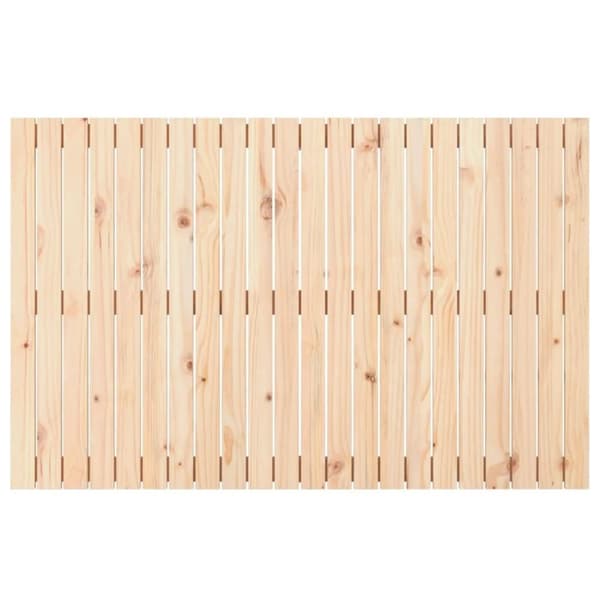 vidaXL Sängynpääty seinälle 140x3x90 cm täysi mänty