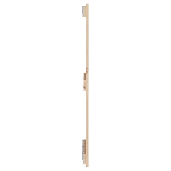 vidaXL Sängynpääty seinälle 140x3x90 cm täysi mänty
