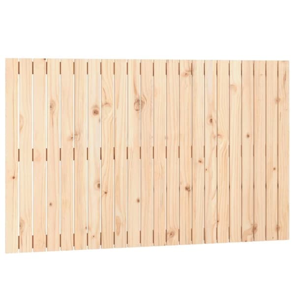 vidaXL Sängynpääty seinälle 140x3x90 cm täysi mänty