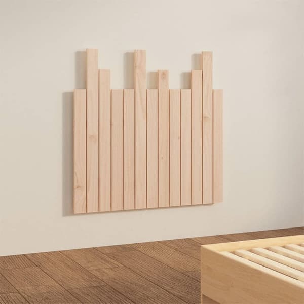 vidaXL Veggmontert hodegavl 82,5x3x80 cm heltre furu