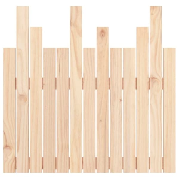 vidaXL Veggmontert hodegavl 82,5x3x80 cm heltre furu