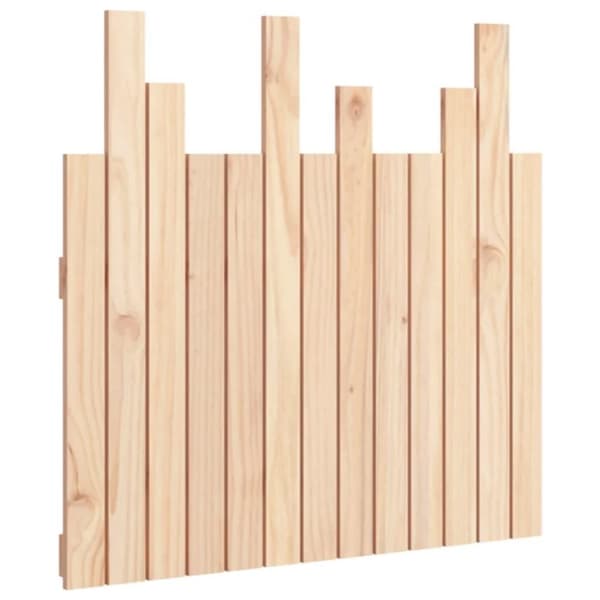 vidaXL Veggmontert hodegavl 82,5x3x80 cm heltre furu