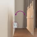 Miniatyrbilde 5 av 9: vidaXL Veggmontert hodegavl 140x3x80 cm heltre furu