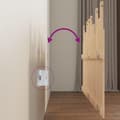 Miniatyrbilde 5 av 8: vidaXL Veggmontert hodegavl 159,5x3x80 cm heltre furu