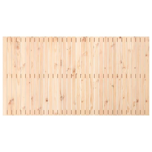vidaXL Sängynpääty seinälle 204x3x110 cm täysi mänty