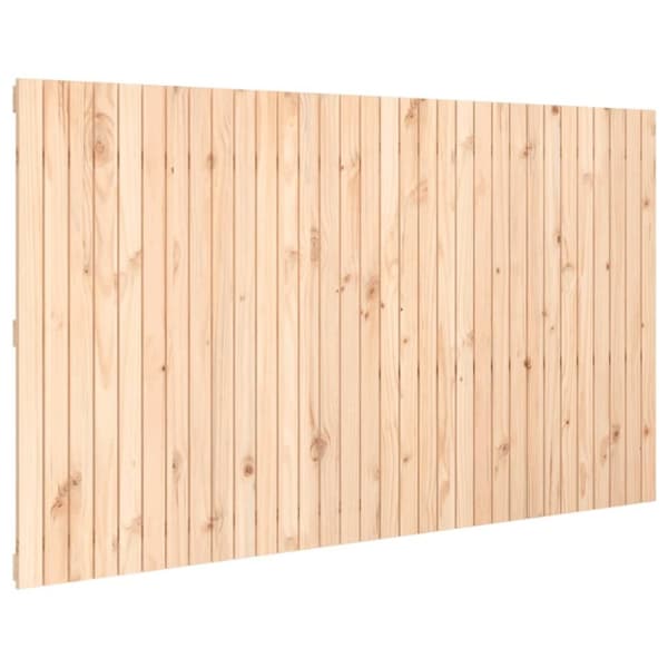 vidaXL Sängynpääty seinälle 204x3x110 cm täysi mänty