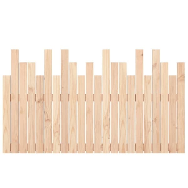 vidaXL Sängynpääty seinälle 140x3x80 cm täysi mänty