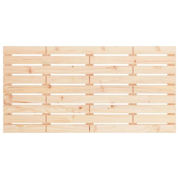 vidaXL sengegavl 146x3x63 cm massivt fyrretræ