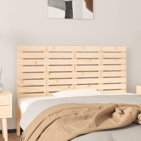 vidaXL sengegavl 146x3x63 cm massivt fyrretræ