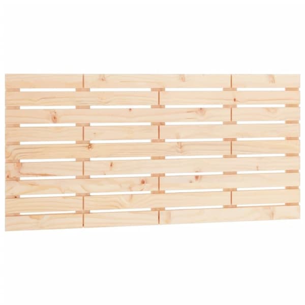 vidaXL sengegavl 146x3x63 cm massivt fyrretræ