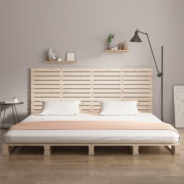 vidaXL sengegavl 156x3x91,5 cm massivt fyrretræ