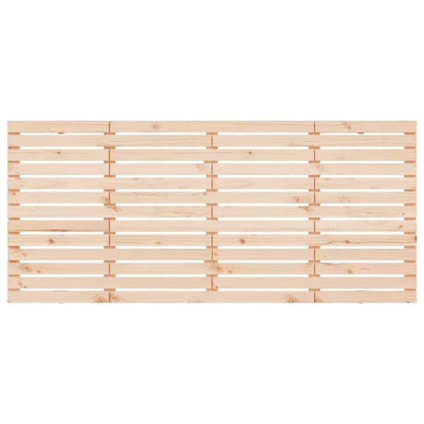 vidaXL Sängynpääty seinälle 186x3x91,5 cm täysi mänty
