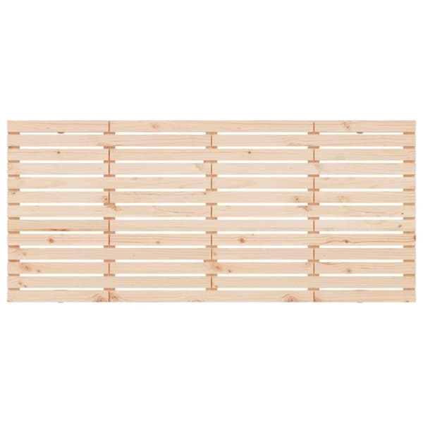 vidaXL Sängynpääty seinälle 166x3x91,5cm täysi mänty