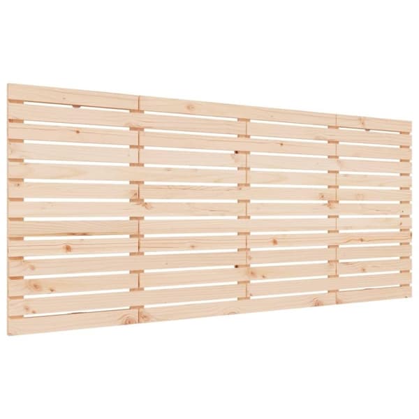 vidaXL Sängynpääty seinälle 166x3x91,5cm täysi mänty