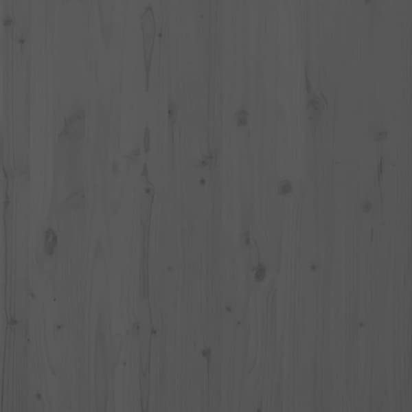 vidaXL Sängynpääty seinälle harmaa 206x3x91,5 cm täysi mänty