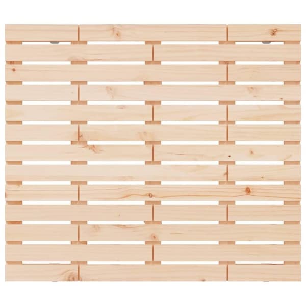 vidaXL Sängynpääty seinälle 141x3x91,5 cm täysi mänty