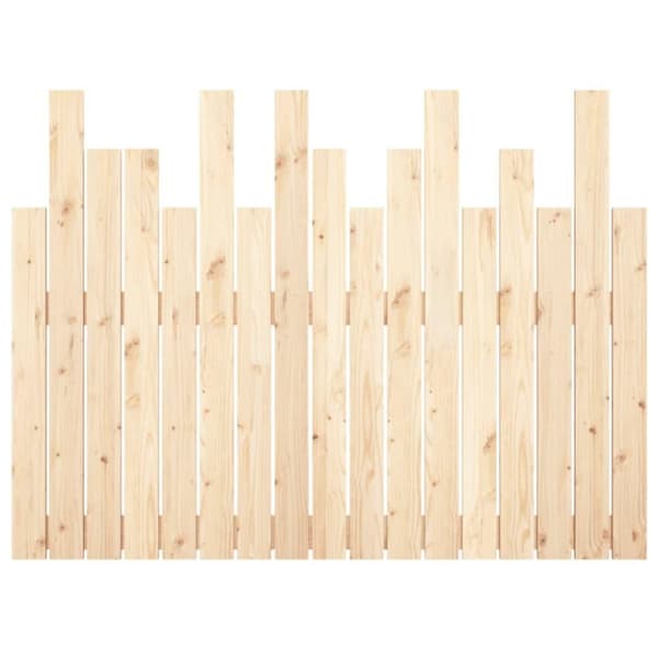 vidaXL sengegavl 108x3x80 cm massivt fyrretræ