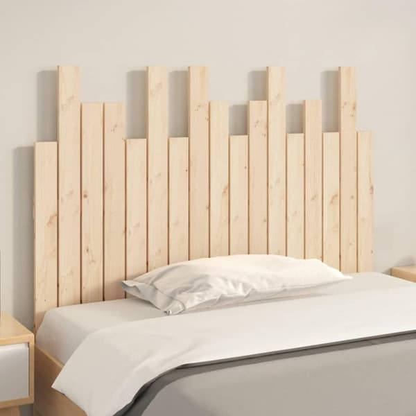 vidaXL sengegavl 108x3x80 cm massivt fyrretræ