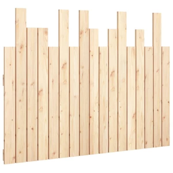 vidaXL sengegavl 108x3x80 cm massivt fyrretræ