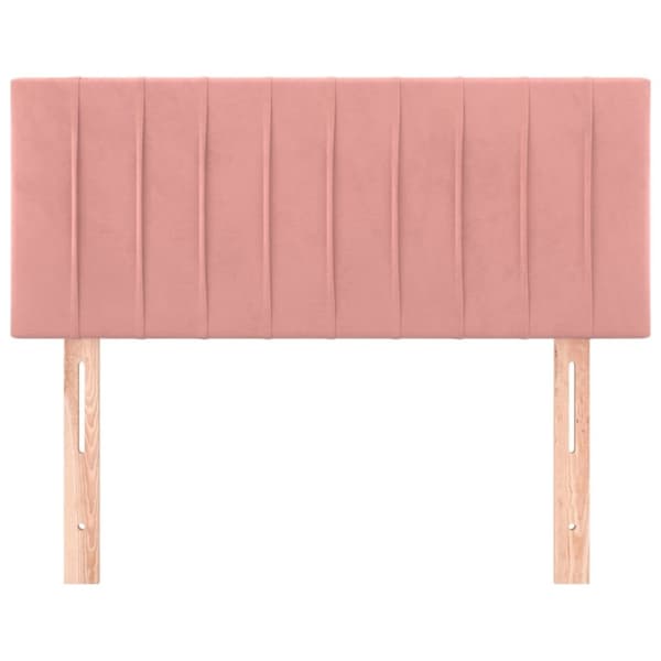 vidaXL Sänggavel rosa 80x5x78/88 cm sammet
