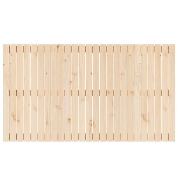 vidaXL Sängynpääty seinälle 159,5x3x90 cm täysi mänty