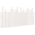 Miniatyrbillede 1 af 9: vidaXL sengegavl 166x3x80 cm massivt fyrretræ hvid
