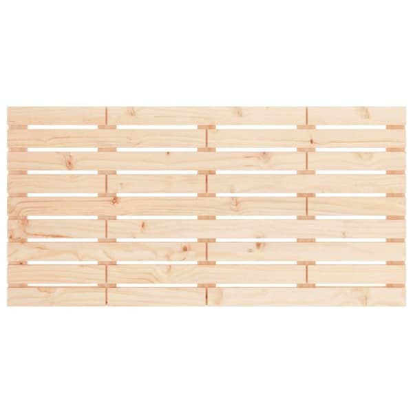 vidaXL Veggmontert hodegavl 141x3x63 cm heltre furu