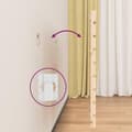 Miniatyrbilde 5 av 9: vidaXL Veggmontert hodegavl 141x3x63 cm heltre furu