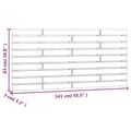 Miniatyrbilde 7 av 9: vidaXL Veggmontert hodegavl 141x3x63 cm heltre furu