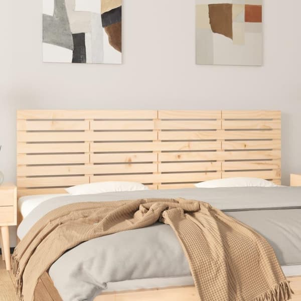 vidaXL sengegavl 166x3x63 cm massivt fyrretræ
