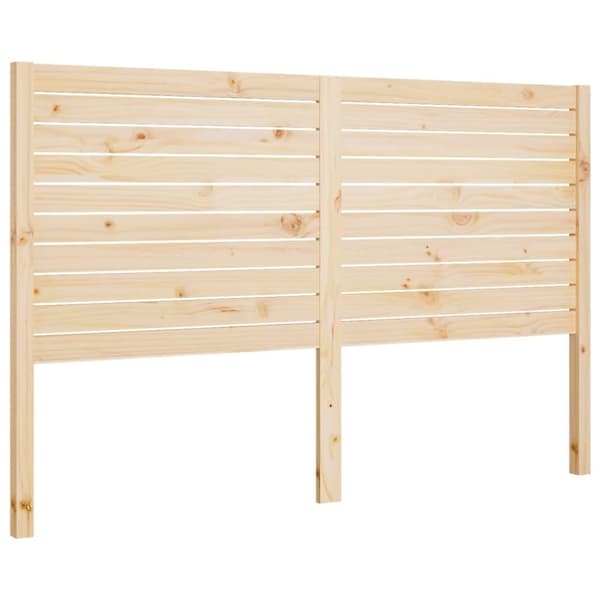 vidaXL Sengegavl 141x4x100 cm heltre furu