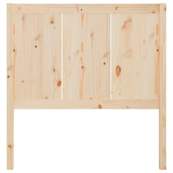 vidaXL Sengegavl 105,5x4x100 cm heltre furu