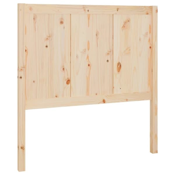 vidaXL Sengegavl 105,5x4x100 cm heltre furu