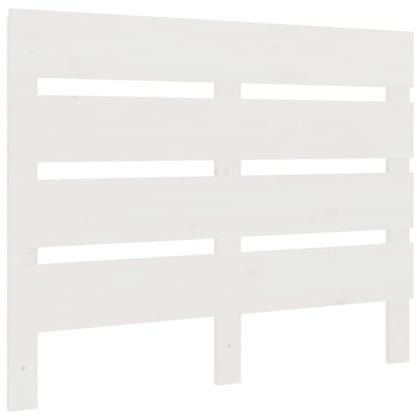 vidaXL sengegærde 90x3x80 cm massivt fyrretræ hvid