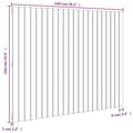 Pikkukuva 8 / 10: vidaXL Sängynpääty seinälle 140x3x110 cm täysi mänty