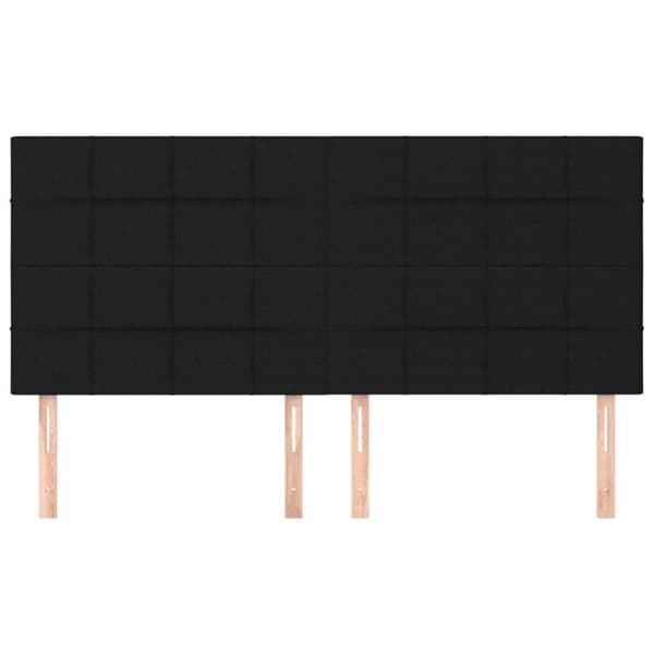 vidaXL sengegavle 4 stk. 80x5x78/88 cm stof sort