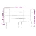 Miniatyrbillede 8 af 8: vidaXL sengegavle 4 stk. 80x5x78/88 cm stof sort