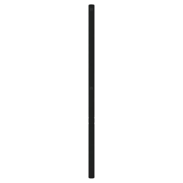 vidaXL Huvudgavel metall svart 120 cm